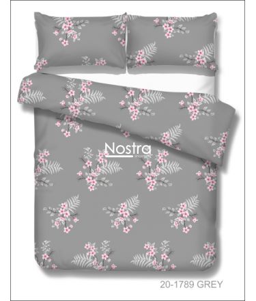 Cotton bedding set DILLON 20-1789-GREY 200x220, 70x70 cm