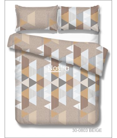 Polycotton bedding set GEOMETRY 30-0803-BEIGE