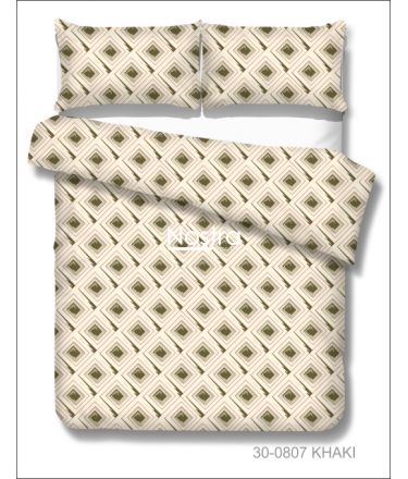 Cotton bedding set DEON 30-0807-KHAKI