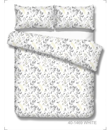 Polycotton bedding set ABSTRACT 40-1469-WHITE