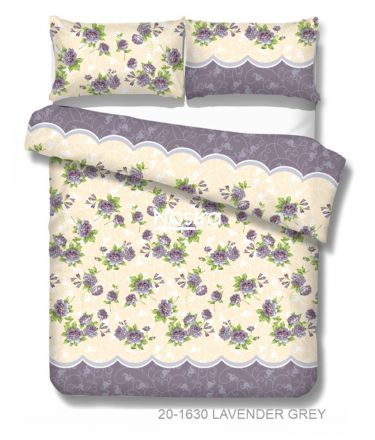 Voodipesu komplekt LILLED 20-1630-LAVENDER GREY