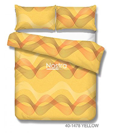 Cotton bedding set DOLLY 40-1478-YELLOW 200x220, 50x70 cm