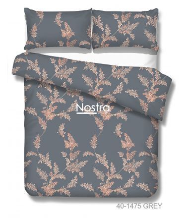 Cotton bedding set DAKODA 40-1475-GREY 200x220, 70x70 cm