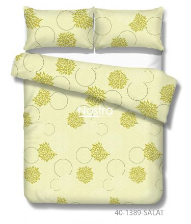 Cotton bedding set DALILA 40-1389-SALAT 140x200, 50x70 cm