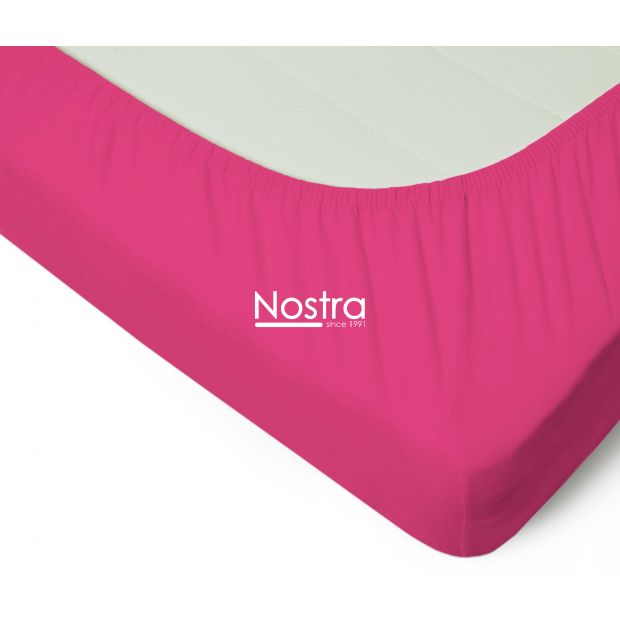 Trikotaažist voodilina kummiga JERSEY JERSEY-FUCHSIA 120x200 cm