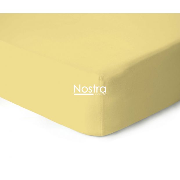 Trikotaažist voodilina kummiga JERSEY JERSEY-PALE BANANA 120x200 cm