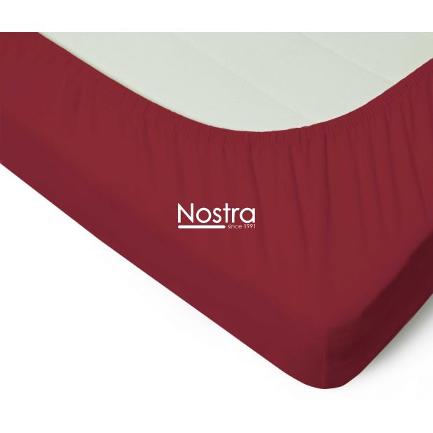 Trikotaažist voodilina kummiga JERSEY JERSEY-WINE RED 120x200 cm