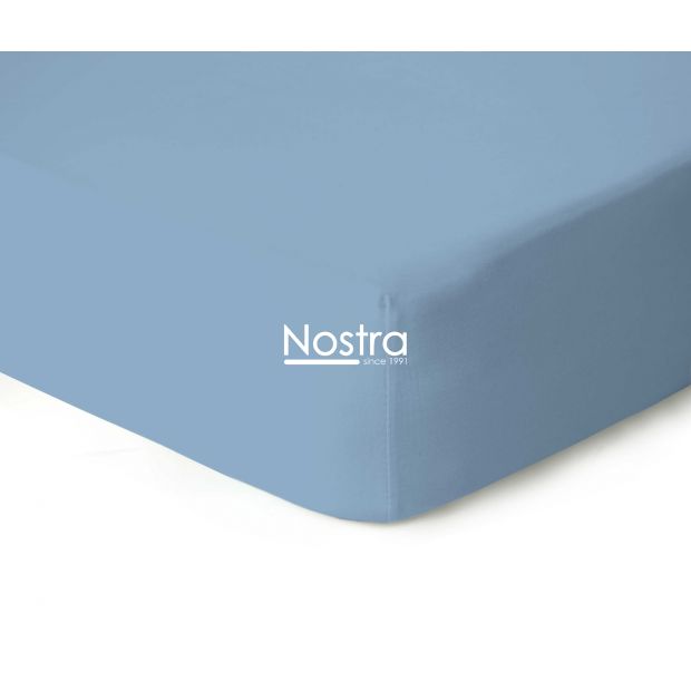 Trikotaažist voodilina kummiga JERSEY JERSEY-LIGHT BLUE 120x200 cm