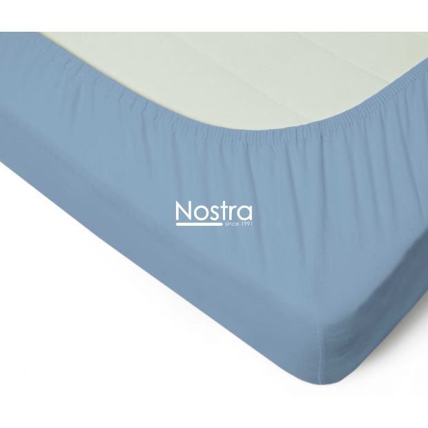 Trikotaažist voodilina kummiga JERSEY JERSEY-LIGHT BLUE 160x200 cm