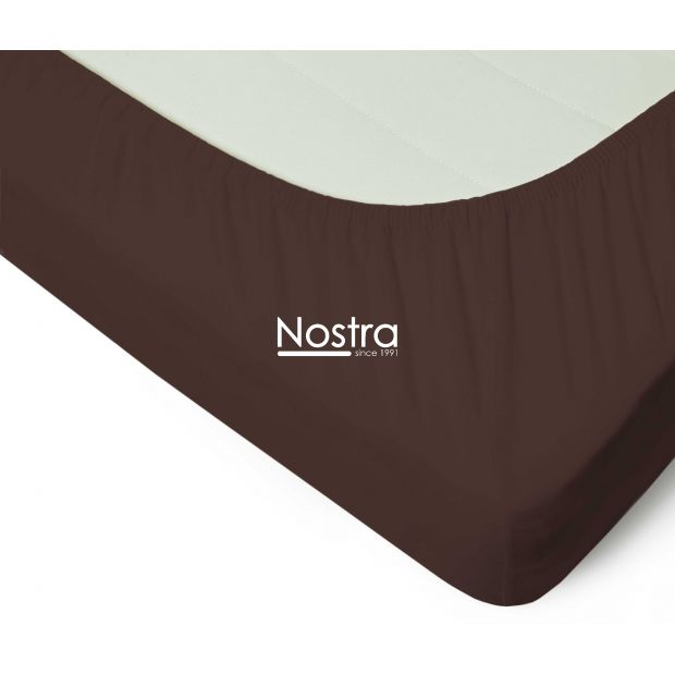 Trikotaažist voodilina kummiga JERSEY JERSEY-CHOCOLATE 160x200 cm