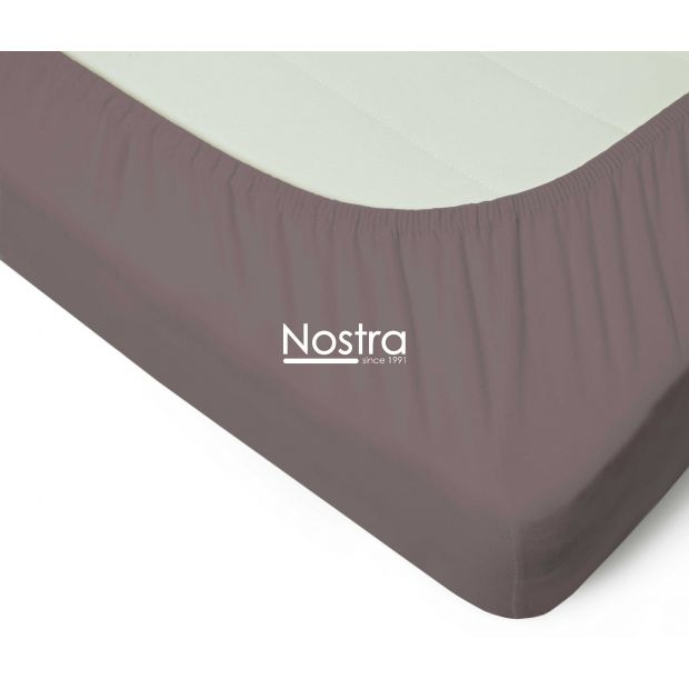 Fitted jersey sheets JERSEY JERSEY-CACAO 120x200 cm