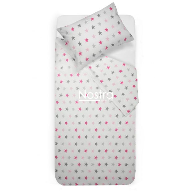 Voodipesu lastele STARS 10-0052-LIGHT GREY LIGHT PINK