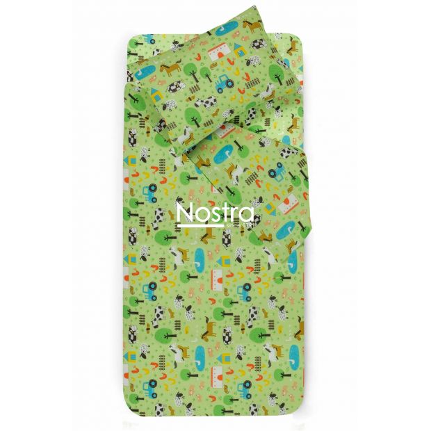 Voodipesu lastele FARM 10-0513-GREEN 100x145, 40x60, 107x150 cm