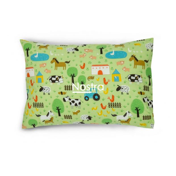 Детское постельное белье FARM 10-0513-GREEN 100x145, 40x60, 107x150 cm