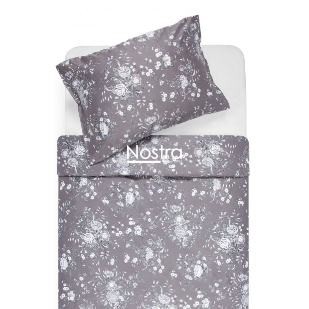 Sateen bedding set ANNA 20-0767-DARK GREY