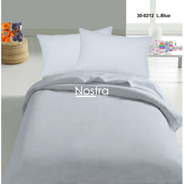 Children bedding set CLASSIC STRIPES 30-0212-LIGHT BLUE 140x200, 50x70 cm