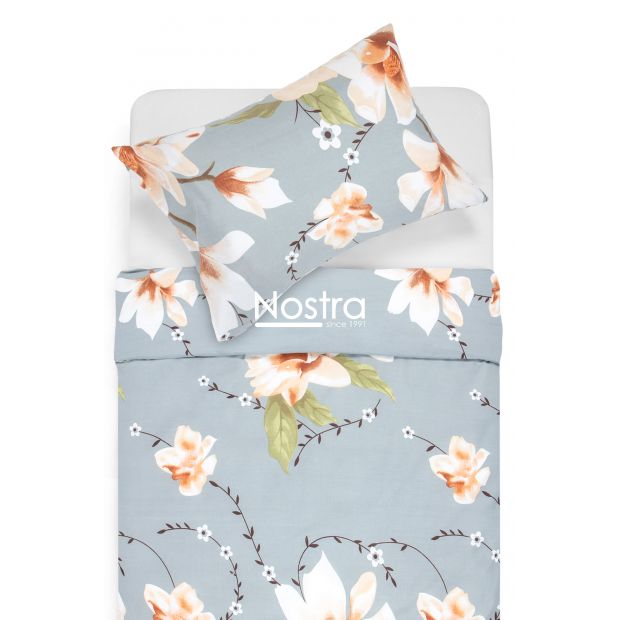 Polycotton bedding set FLOWERS 20-1520-GREY