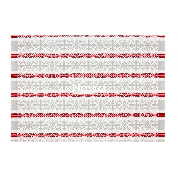 Cotton plaid SUMMER 80-2004-GREY RED 200x205 cm