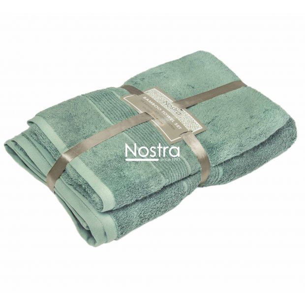 Bamboo towels set BAMBOO-600 T0105-DUSTY GREEN 50x100, 70x140 cm