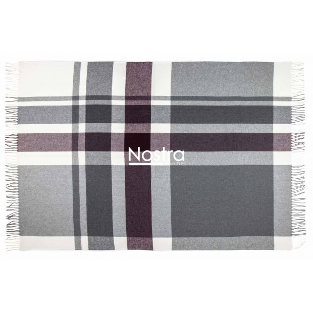 Plaid MOROCCO 80-4102-DARK PLUM 140x200 cm