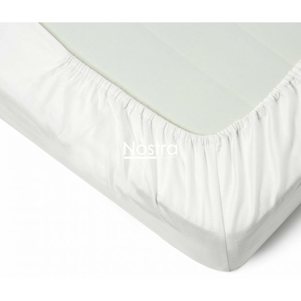 Fitted sateen sheets 00-0000-OPT.WHITE 180x200 cm