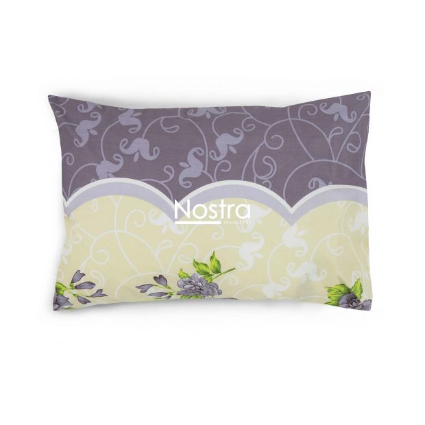 Polycotton bedding set FLOWERS 20-1630-LAVENDER GREY