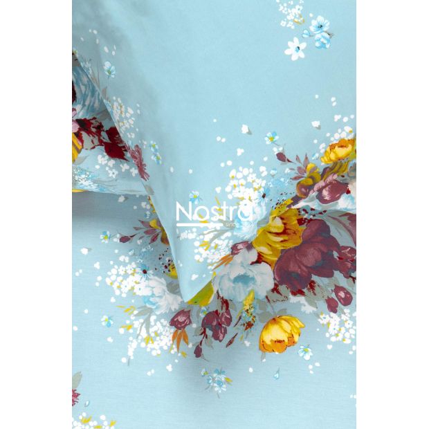 Sateen bedding set ADAL 20-1337-AQUA 200x220, 50x70 cm