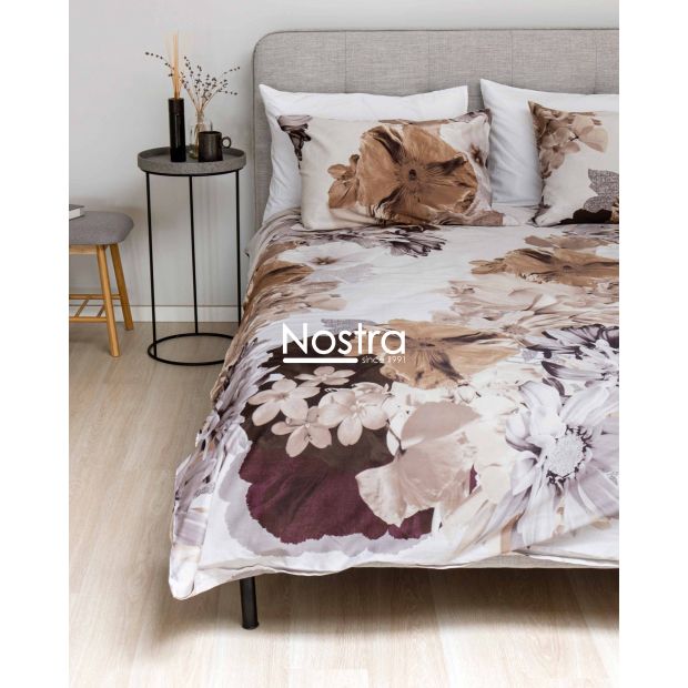 PREMIUM maco sateen bedding set CECELIA 20-0095-BROWN