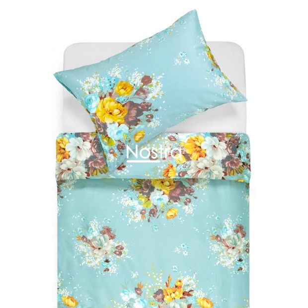 Sateen bedding set ADAL 20-1337-AQUA 200x220, 50x70 cm