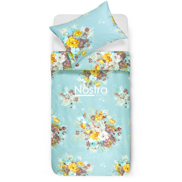 Sateen bedding set ADAL 20-1337-AQUA 200x220, 50x70 cm