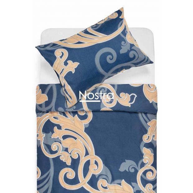 Satiinist voodipesu ALAYNA 40-1040-DARK BLUE 200x220, 50x70 cm