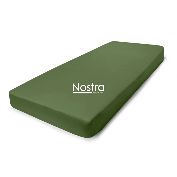 Fitted sateen sheets 00-0413-MOSS GREEN