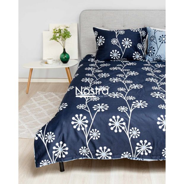 Satiinist voodipesu ADANA 20-1618-BLUE NAVY 200x220, 70x70 cm