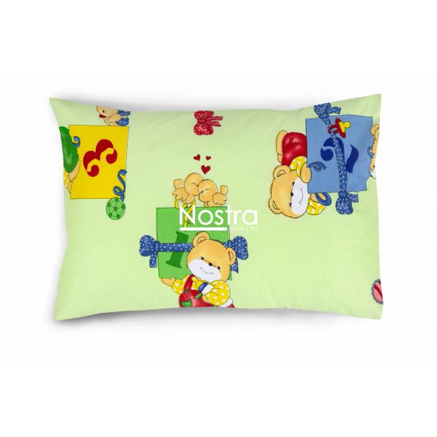 Детское постельное белье TEDDY 10-0056-LIGHT GREEN 140x200, 50x70 cm