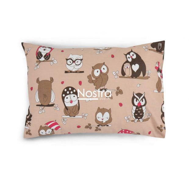 Children bedding set FRIENDLY OWLS 10-0451-BEIGE 140x200, 50x70 cm