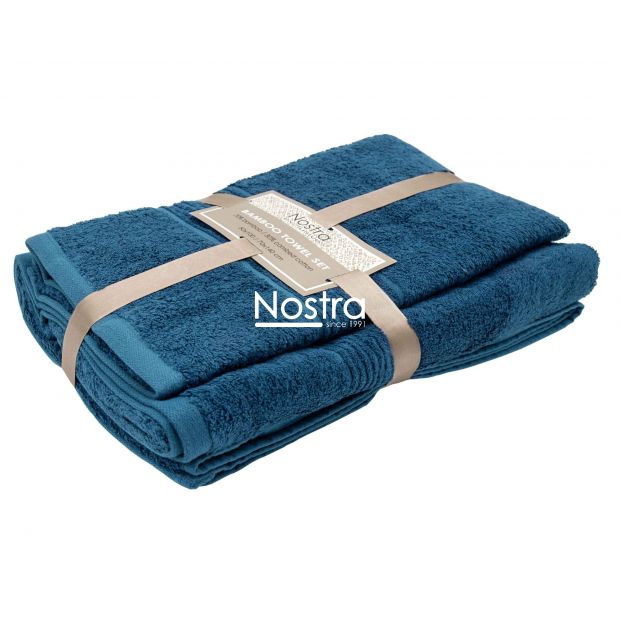 Bambusest rätikute komplekt BAMBOO-600 T0105-MOROCCAN BLUE