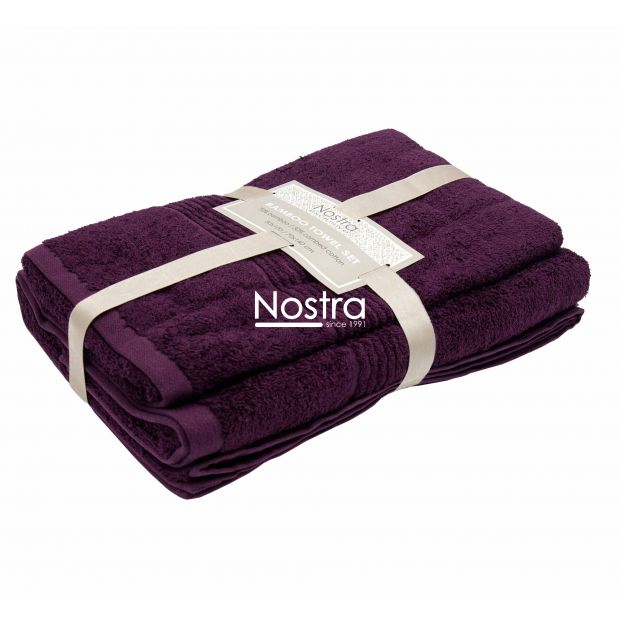 Bamboo towels set BAMBOO-600 T0105-DARK PLUM 50x100, 70x140 cm