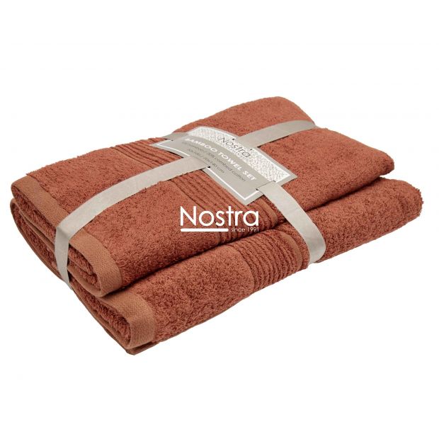 Bamboo towels set BAMBOO-600 T0105-BURNT BRICK