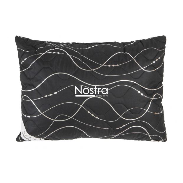 Pillow VASARA with zipper 70-0016-BLACK SILVER 50x70 cm