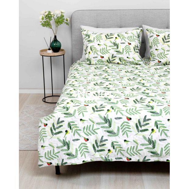 Flanellist voodipesu BROOKS 40-1434-GREEN 200x220, 50x70 cm