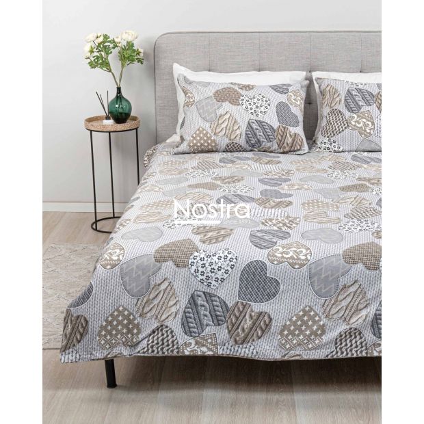 Flanellist voodipesu BAILEY 40-1439-GREY 200x220, 70x70 cm