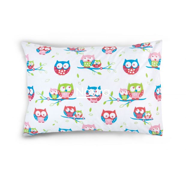 Voodipesu lastele OWLS FAMILY 10-0074-PINK BLUE 140x200, 50x70 cm