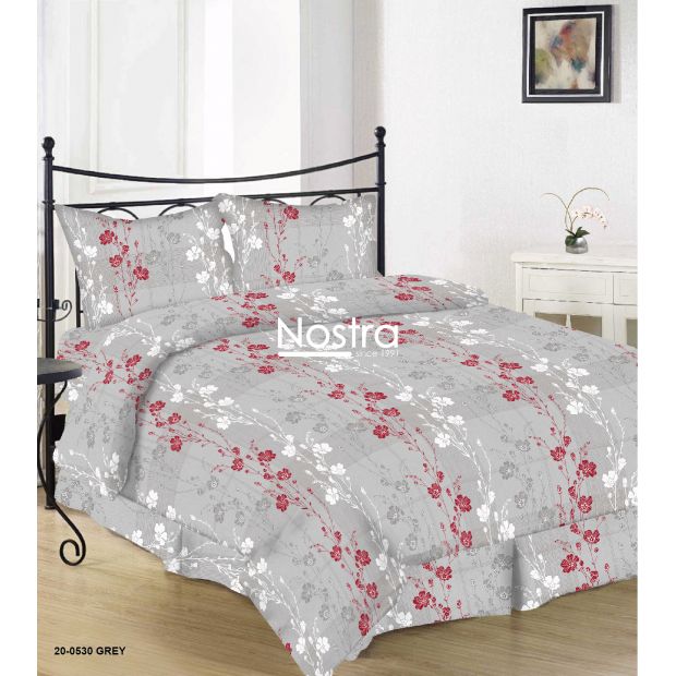 Cotton bedding set DORINA 20-0530-GREY 140x200, 50x70 cm