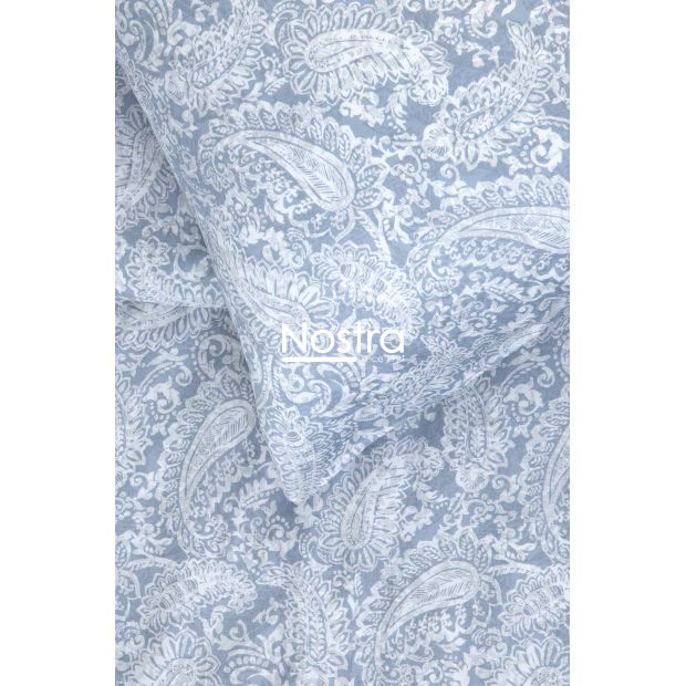 PREMIUM mako-satiinist voodipesu CLAIRE 40-1422-FOREVER BLUE 200x220, 50x70 cm