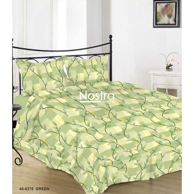 Lõuendriidest voodipesukomplekt DINARA 40-0376-GREEN 140x200, 50x70 cm