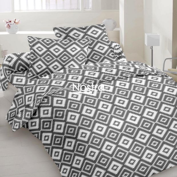 Polycotton bedding set GEOMETRY 30-0805-GREY