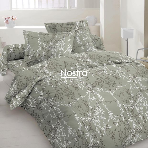 Polycotton bedding set ABSTRACT 40-1202-GREEN 140x200, 50x70 cm