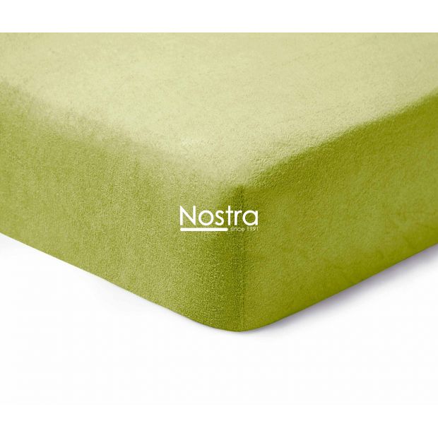 Fitted terry sheets TERRYBTL-LEAF GREEN 120x200 cm