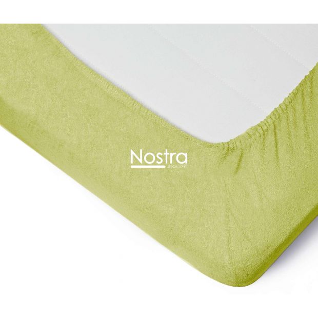 Fitted terry sheets TERRYBTL-LEAF GREEN