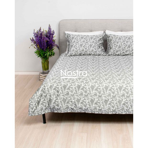 Satiinist voodipesu AMORA 40-1421-LIGHT GREY 200x220, 70x70 cm